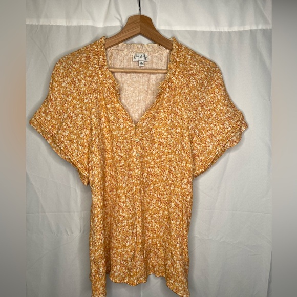 Wonderly textured peasant blouse - Picture 1 of 3